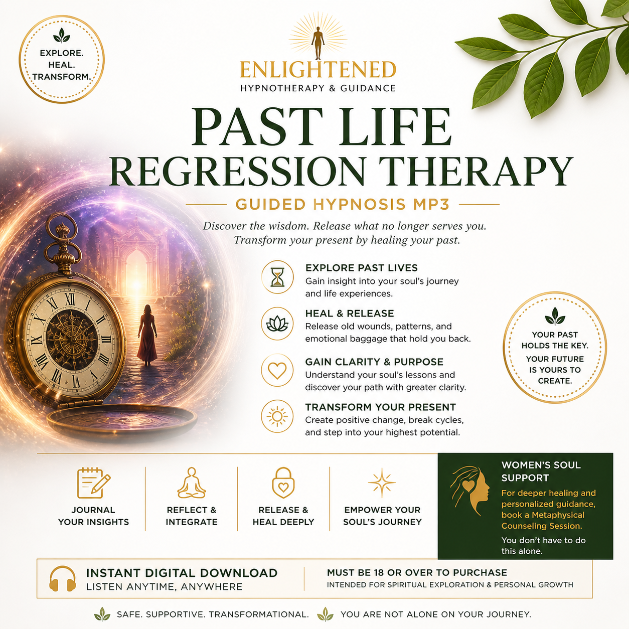 Past Life Regression Therapy (P.L.R.T.) Guided Hypnosis MP3