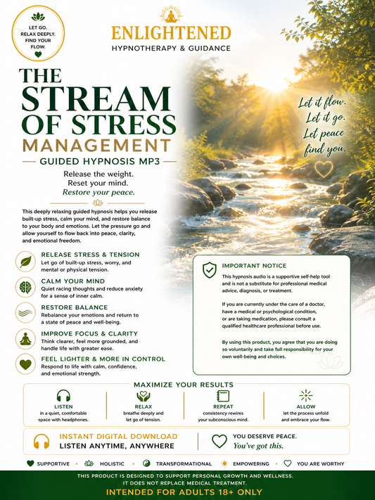The Stream of Stress Management  Hypnosis MP3