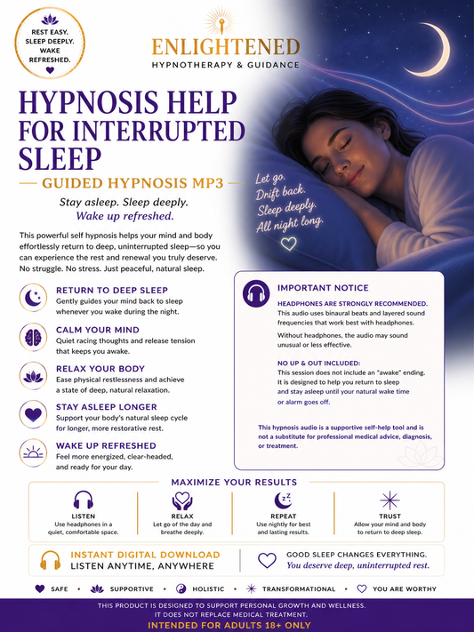 Hypnosis Help For Interrupted Sleep MP3