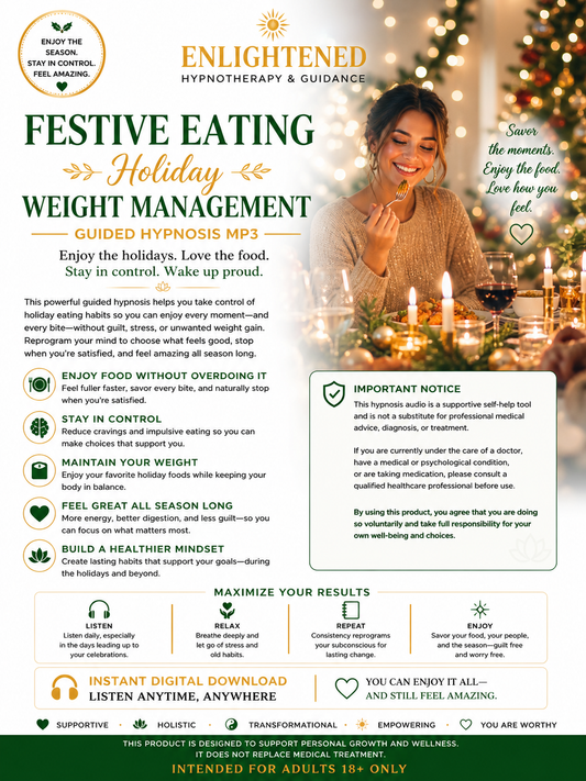 Festive Eating Holiday Weight Management-Guided Hypnosis