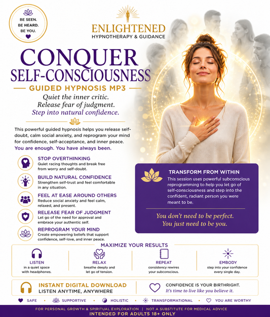 Conquer Self Consciousness-Build Confidence & Stop Overthinking-Guided Hypnosis